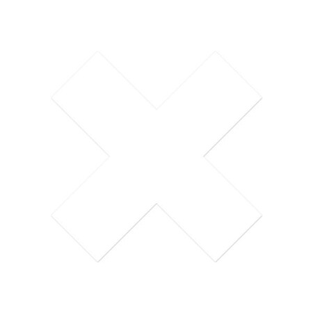 Ergomat DuraStripe Xtreme 6inx6inx2in Xfts White, 30PK DSX-X6-W-KIT